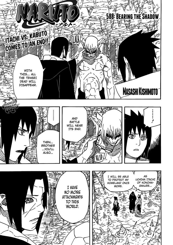 Naruto Vol.62 Chapter 588 : Bearing The Shadow - Picture 1