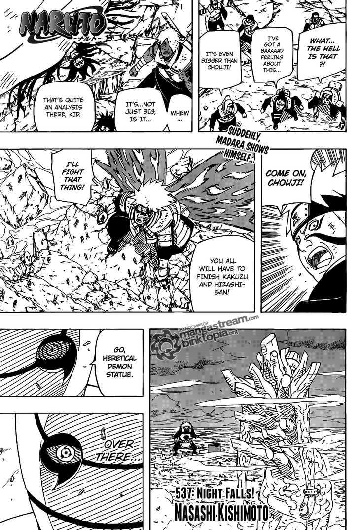 Naruto Vol.57 Chapter 537 : Night Falls! - Picture 1