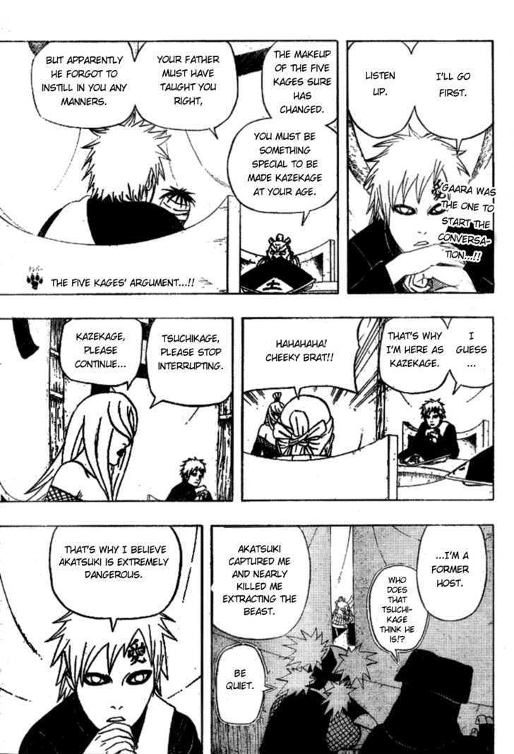 Naruto Vol.49 Chapter 458 : The Five Kages' Great Dispute - Picture 1