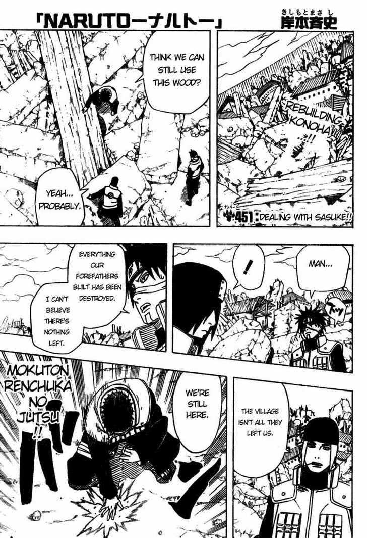 Naruto Vol.48 Chapter 451 : Dealing With Sasuke - Picture 1