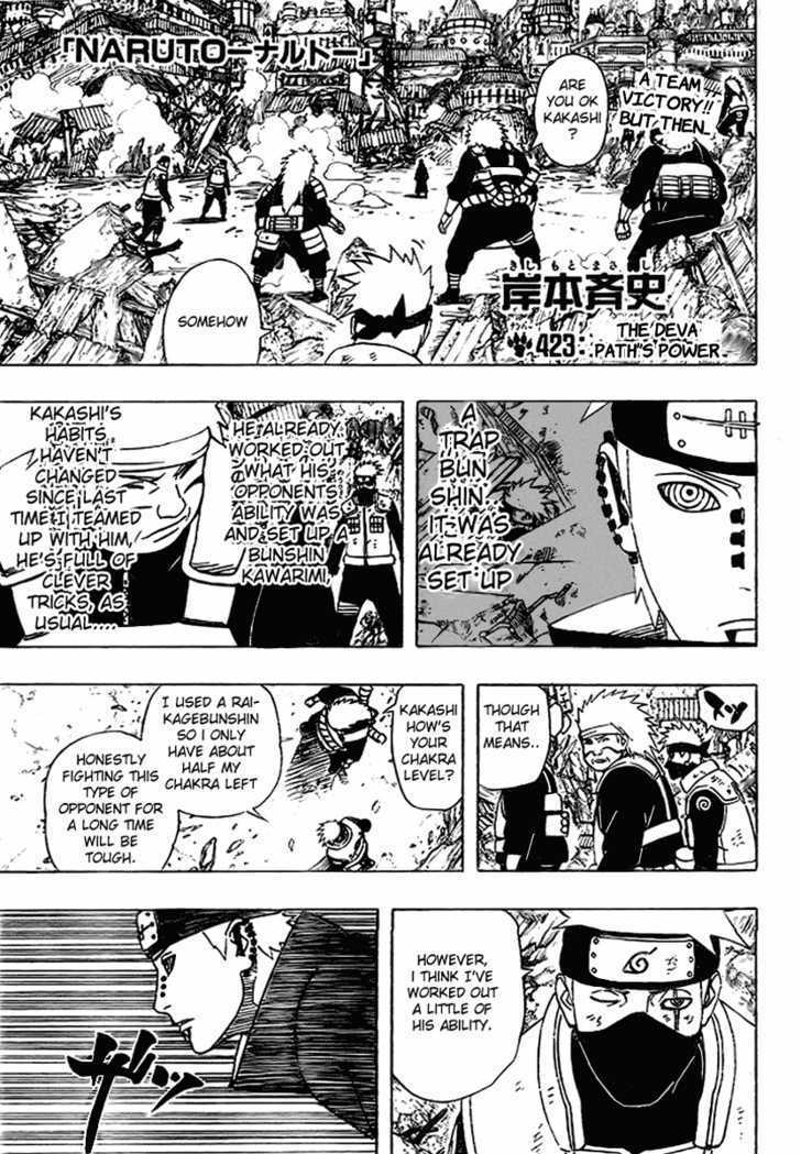 Naruto Vol.46 Chapter 423 : The Deva Path's Power - Picture 1