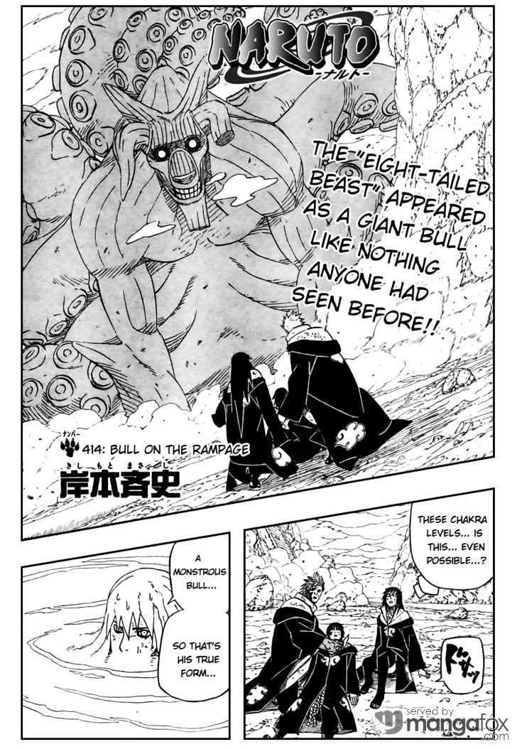 Naruto Vol.45 Chapter 414 : Bull On Rampage - Picture 1