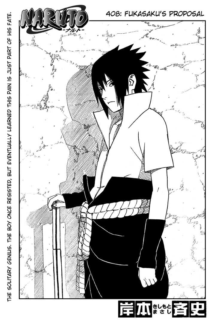 Naruto Vol.44 Chapter 408 : Fukasaku's Proposal - Picture 1