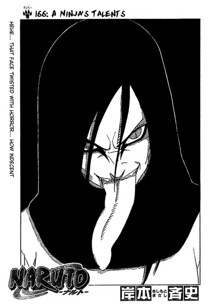 Naruto Vol.19 Chapter 166 : A Ninja's Talents - Picture 1
