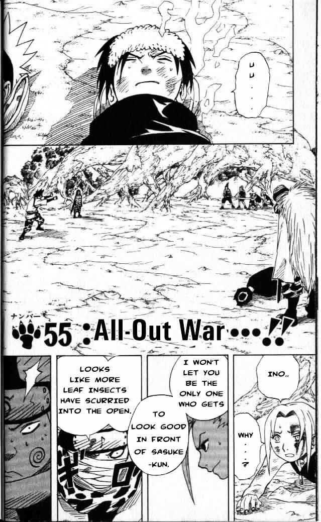 Naruto Vol.7 Chapter 55 : All-Out War...!! - Picture 3
