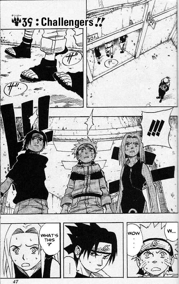 Naruto Vol.5 Chapter 39 : Challengers!! - Picture 2