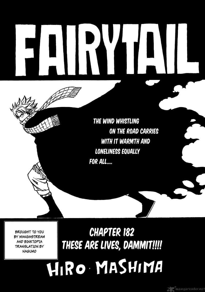 Fairy Tail Chapter 182 : These Are Lives, Dammit!! + Extra - Picture 1