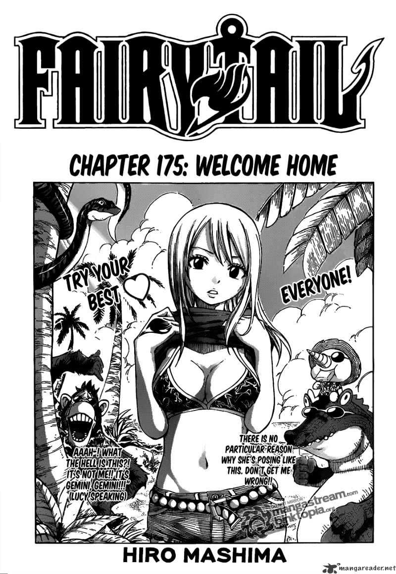 Fairy Tail Chapter 175 : Welcome Home - Picture 1