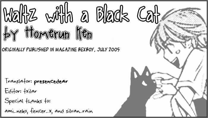 Waltz With A Black Cat Vol.1 Chapter 1 : Oneshot - Picture 1