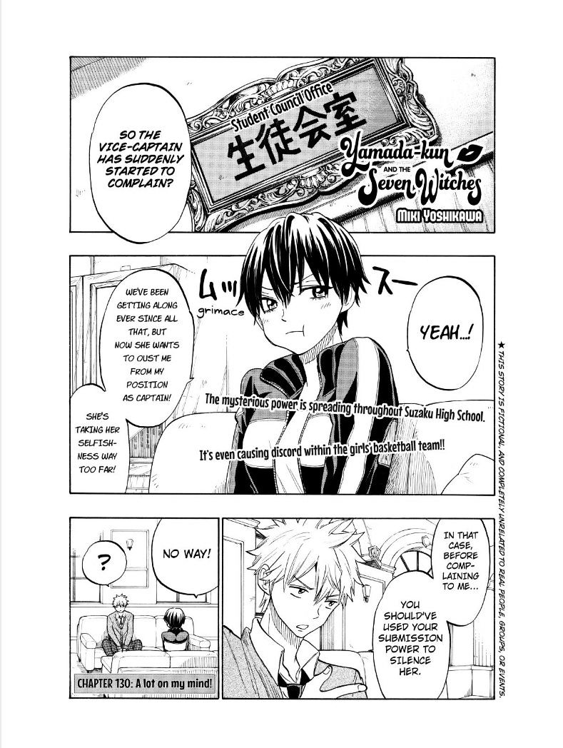Yamada-Kun To 7-Nin No Majo Chapter 130 : A Lot On My Mind! - Picture 1