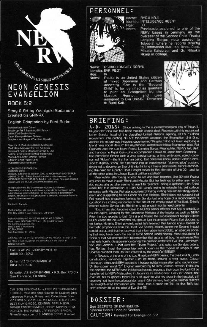 Shinseiki Evangelion Vol.6 Chapter 35 : 35 - Light, Then Shadow & 36 - Confession - Picture 3