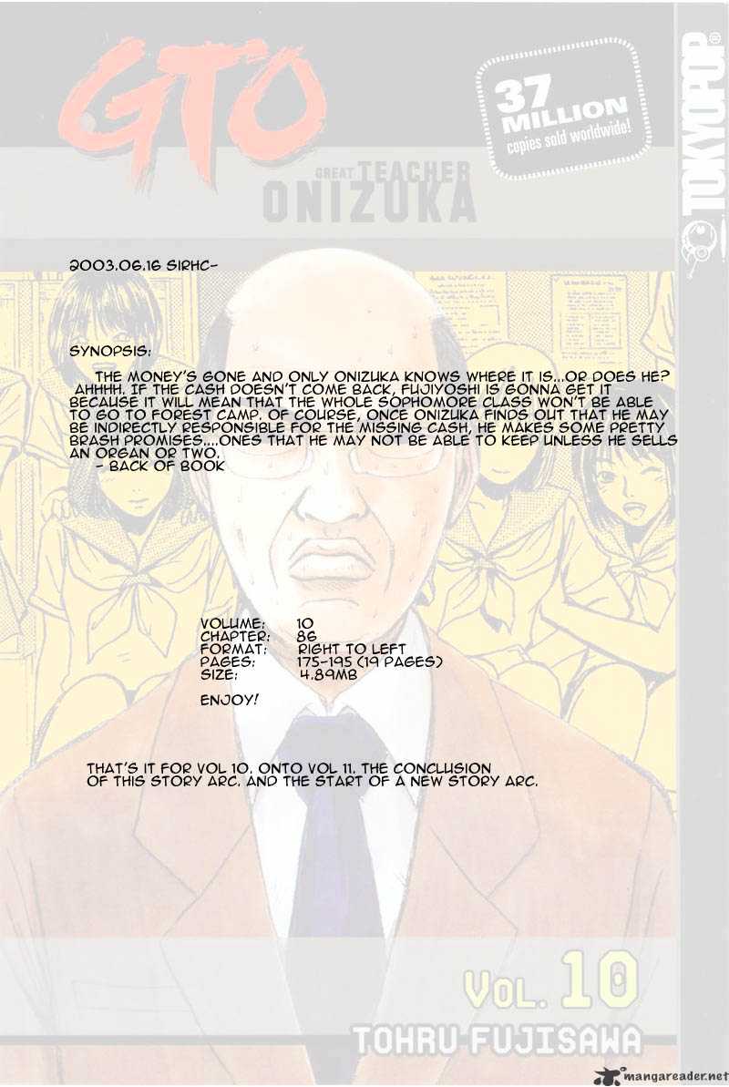 Great Teacher Onizuka Chapter 86 - Picture 1