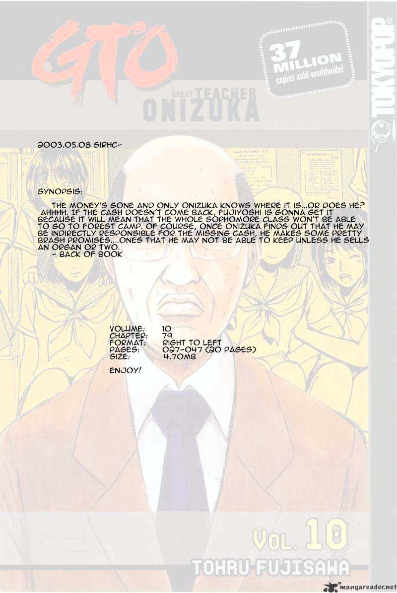 Great Teacher Onizuka Chapter 79 - Picture 1