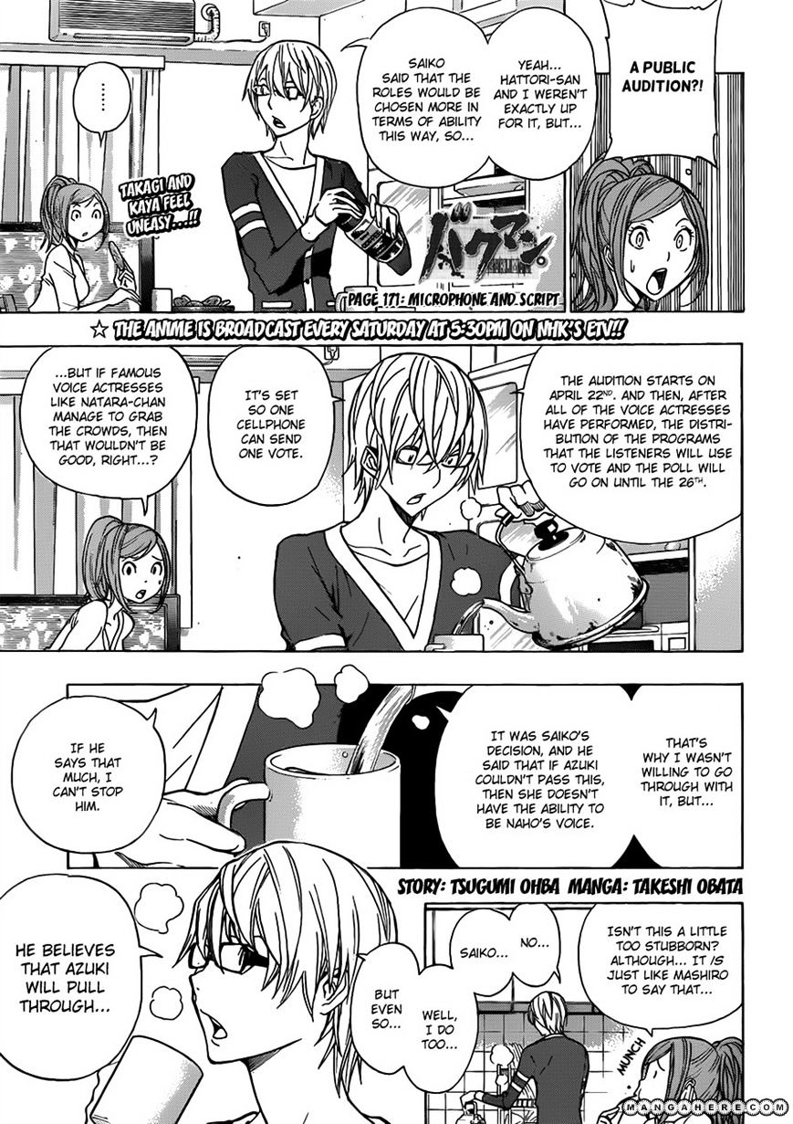Bakuman Vol.12 Chapter 171 : Microphone And Script - Picture 1