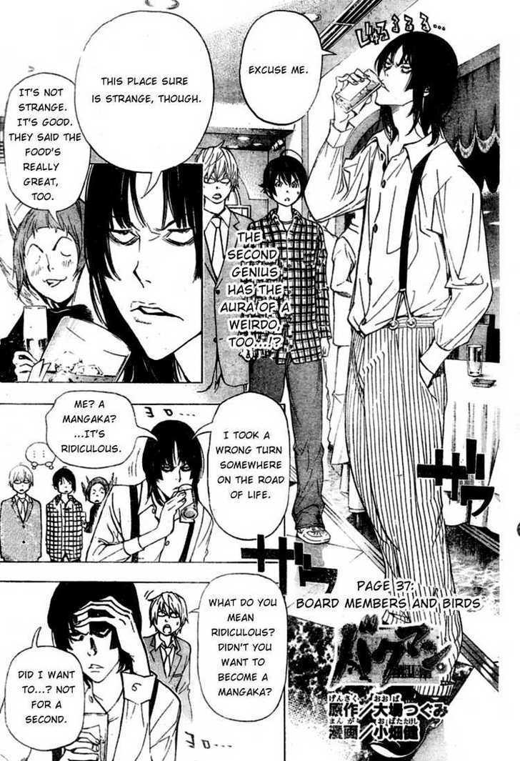 Bakuman Vol.5 Chapter 37 : Board Members And Birds - Picture 1