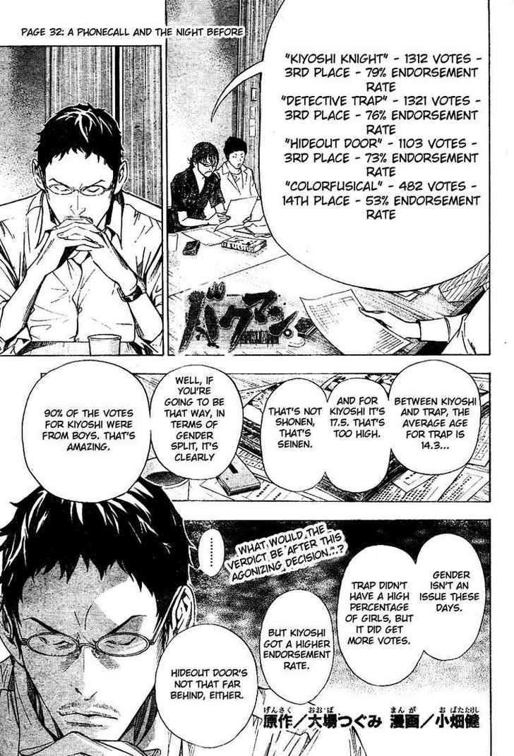 Bakuman Vol.4 Chapter 32 : Phonecall And The Night Before - Picture 1