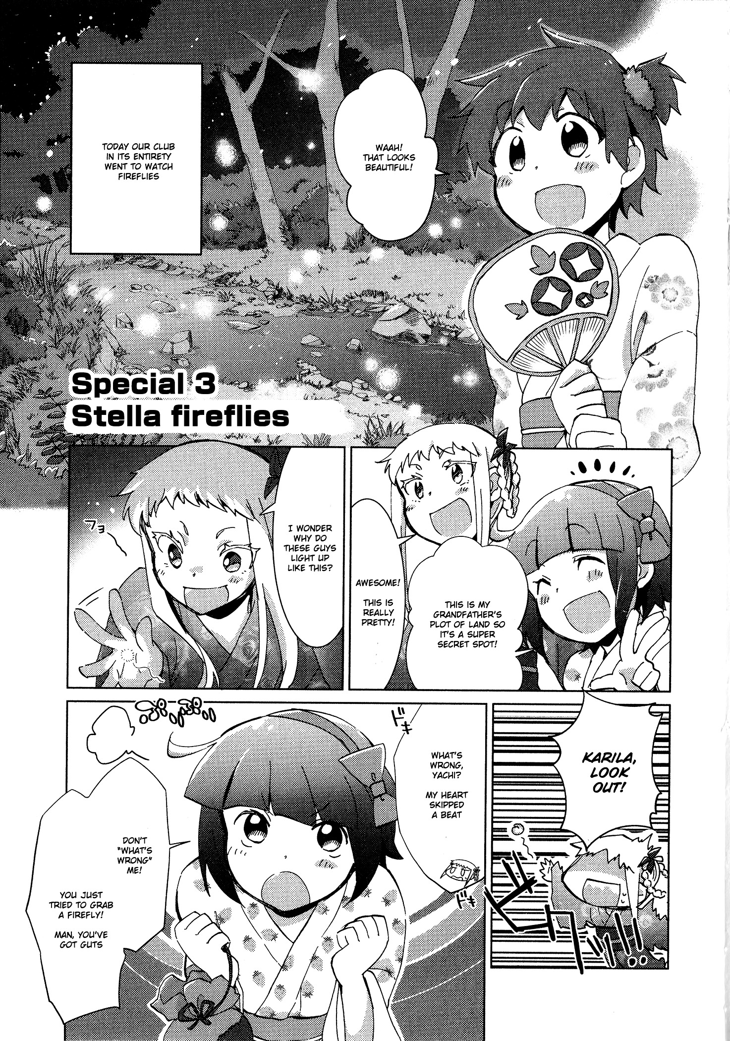 Tokurei Sochi Dantai Stella Jogakuin Koutouka C3 Bu Chapter 40.5 : Special 3 - Stella Fireflies - Picture 1