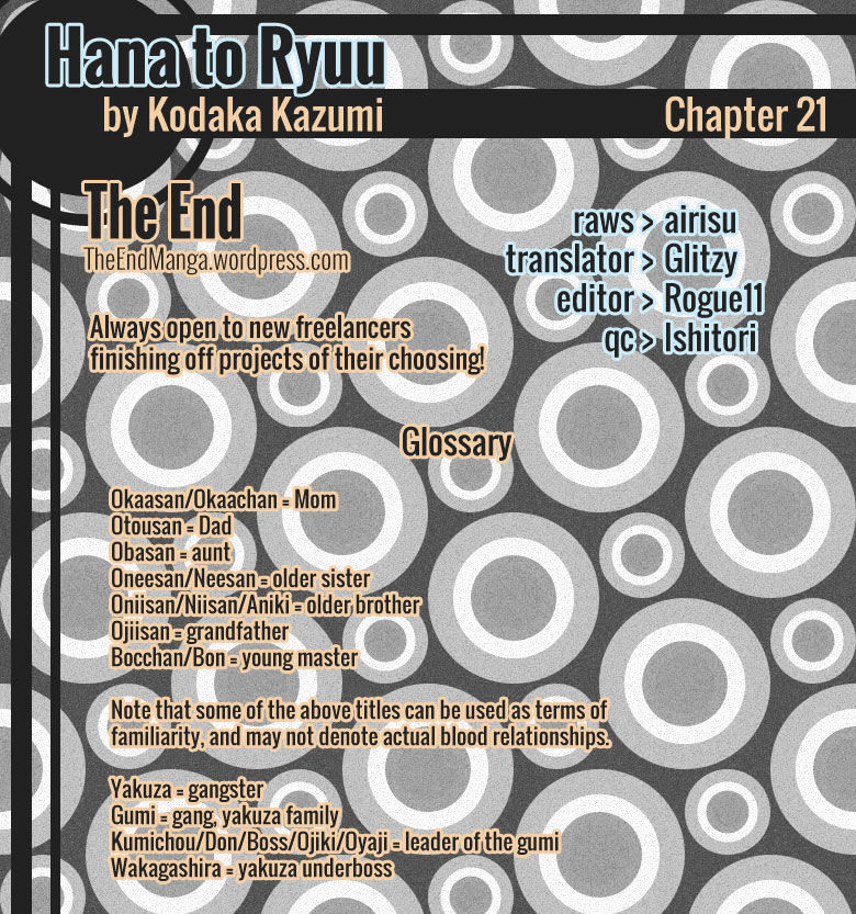 Hana To Ryuu Vol.4 Chapter 21 : Flowers For The Funeral - Picture 1