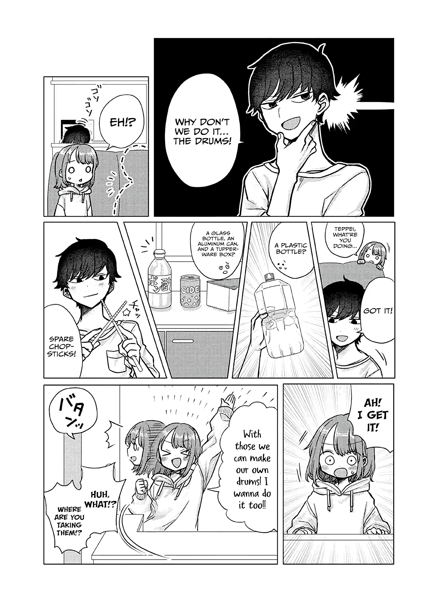 Girlfriend Who Absolutely Doesn’T Want To Take A Bath Vs Boyfriend Who Absolutely Wants Her To Take A Bath Chapter 22: Drums - Picture 3