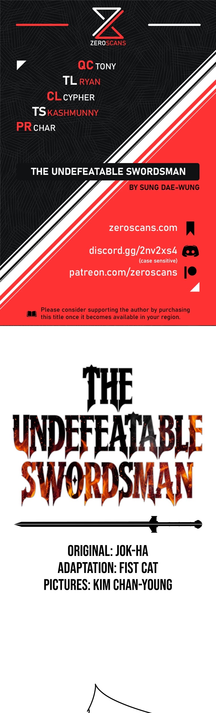 The Undefeatable Swordsman - Page 1