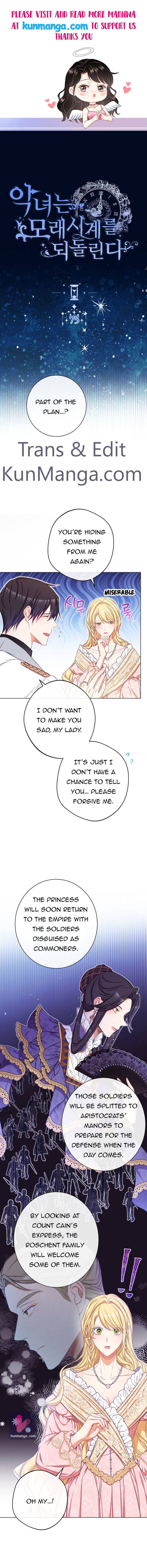 The Villainess Reverses The Hourglass Chapter 75 - Picture 1