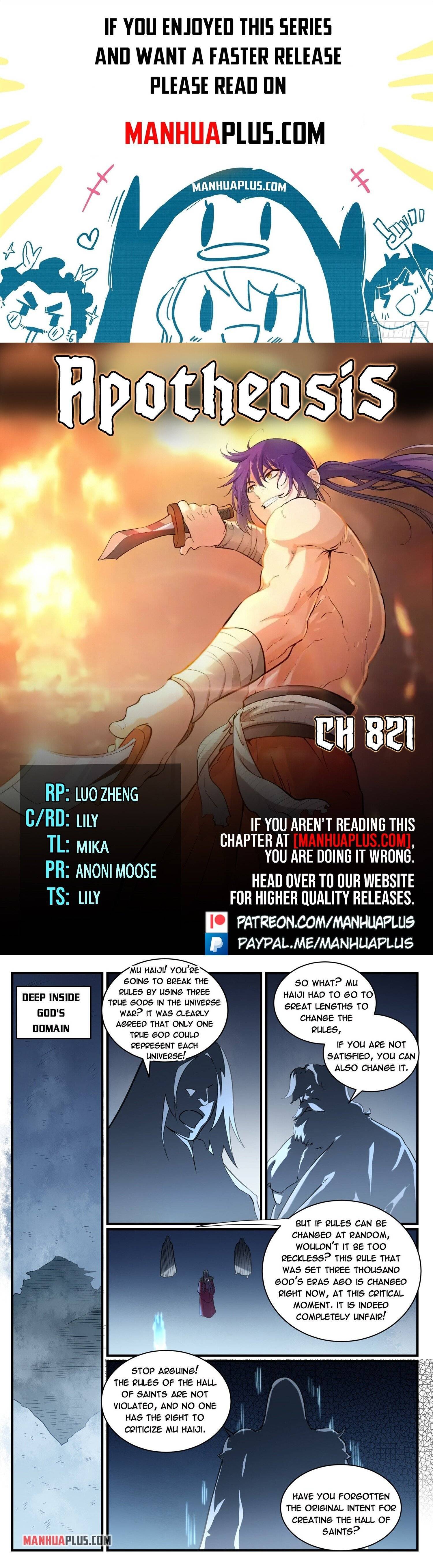 Apotheosis Chapter 821 - Picture 1