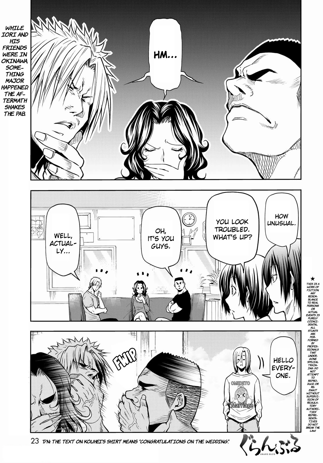 Grand Blue Chapter 72: Sadness, Another Round - Picture 1
