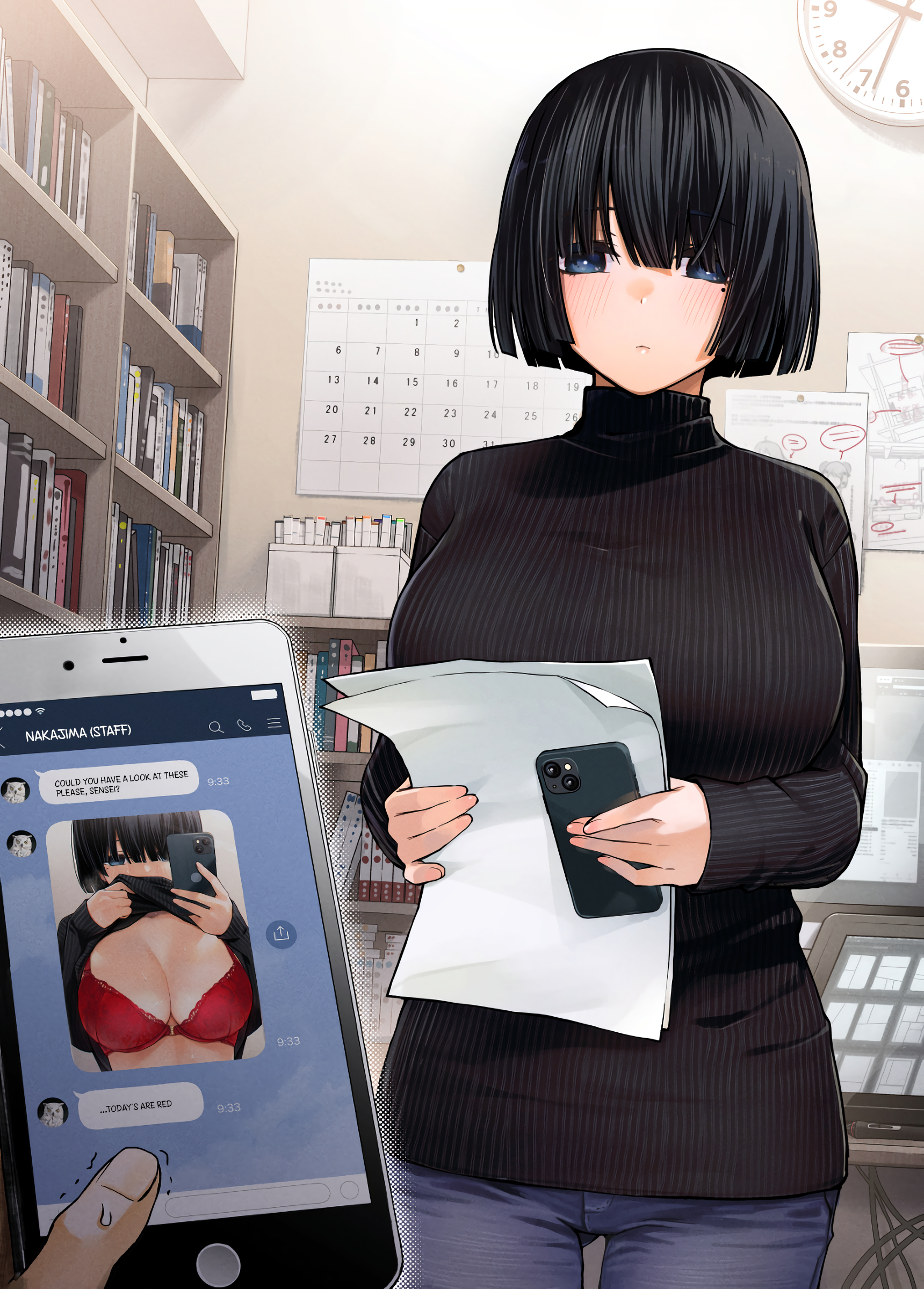 Girls Who Report The Color Of Their Underwear To Me Every Day For Some Reason Chapter 20: A Manga Assistant Who Reports The Colour Of Her Underwear To Me Every Day For Some Reason - Picture 1