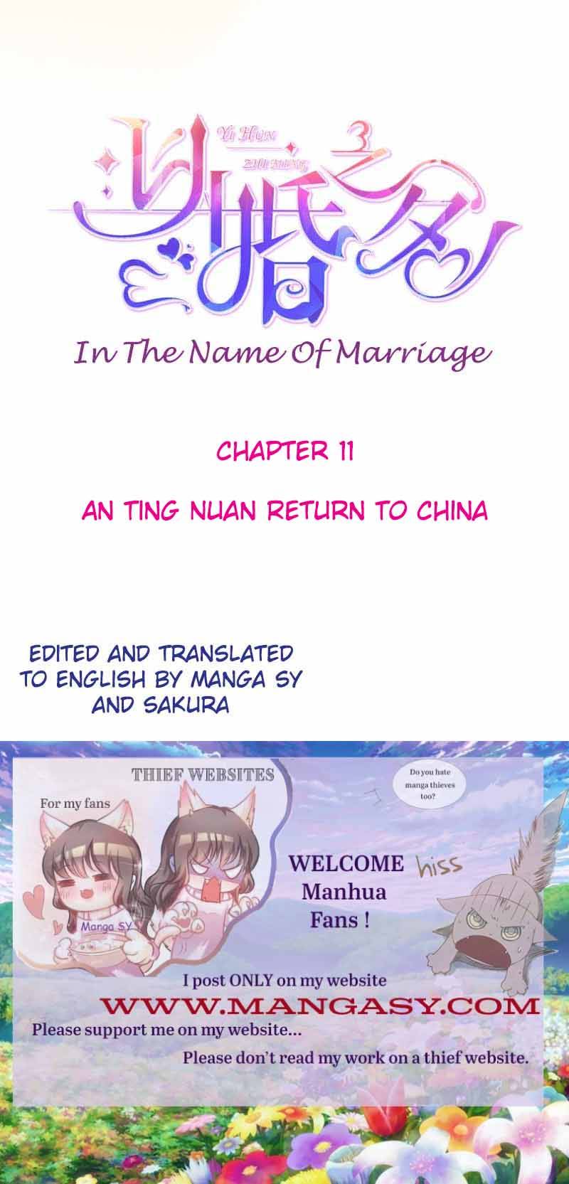 In The Name Of Marriage Chapter 11 - Picture 1