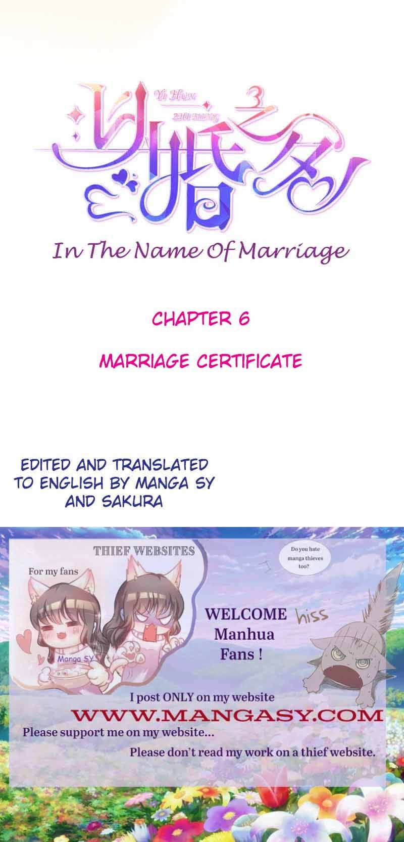 In The Name Of Marriage Chapter 6 - Picture 1
