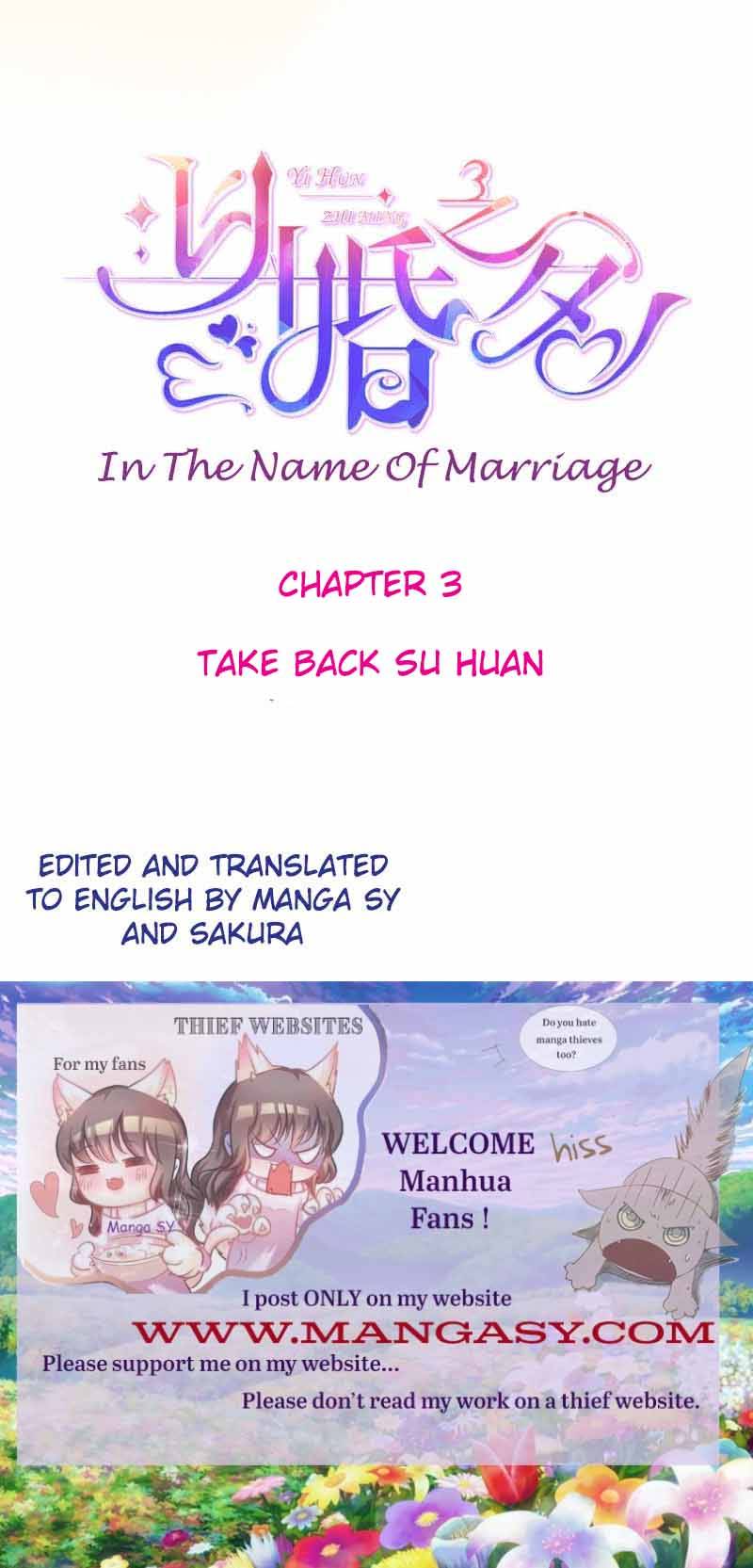 In The Name Of Marriage Chapter 3 - Picture 2