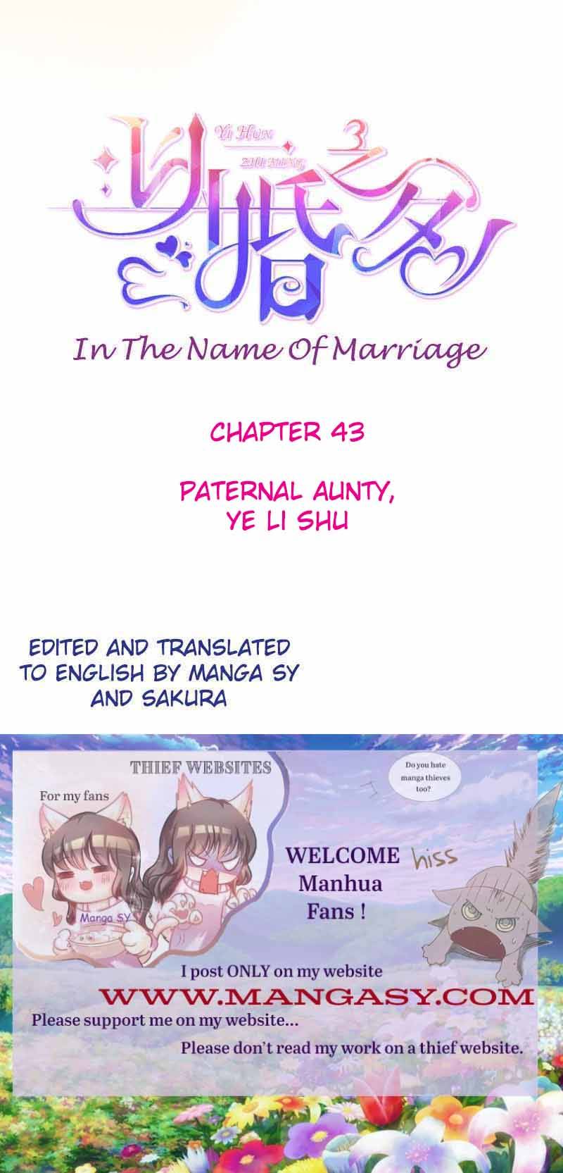 In The Name Of Marriage Chapter 43 - Picture 1