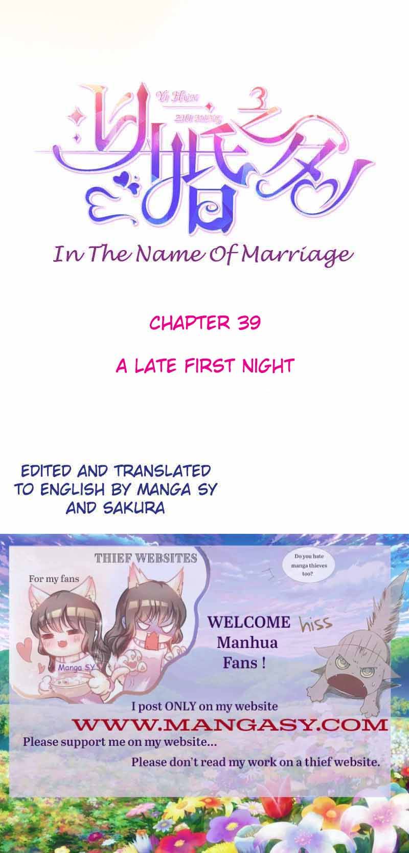 In The Name Of Marriage Chapter 39 - Picture 1