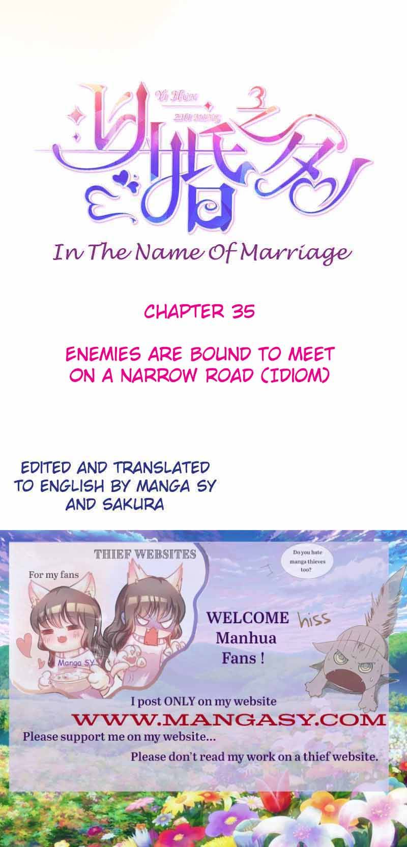 In The Name Of Marriage Chapter 35 - Picture 1