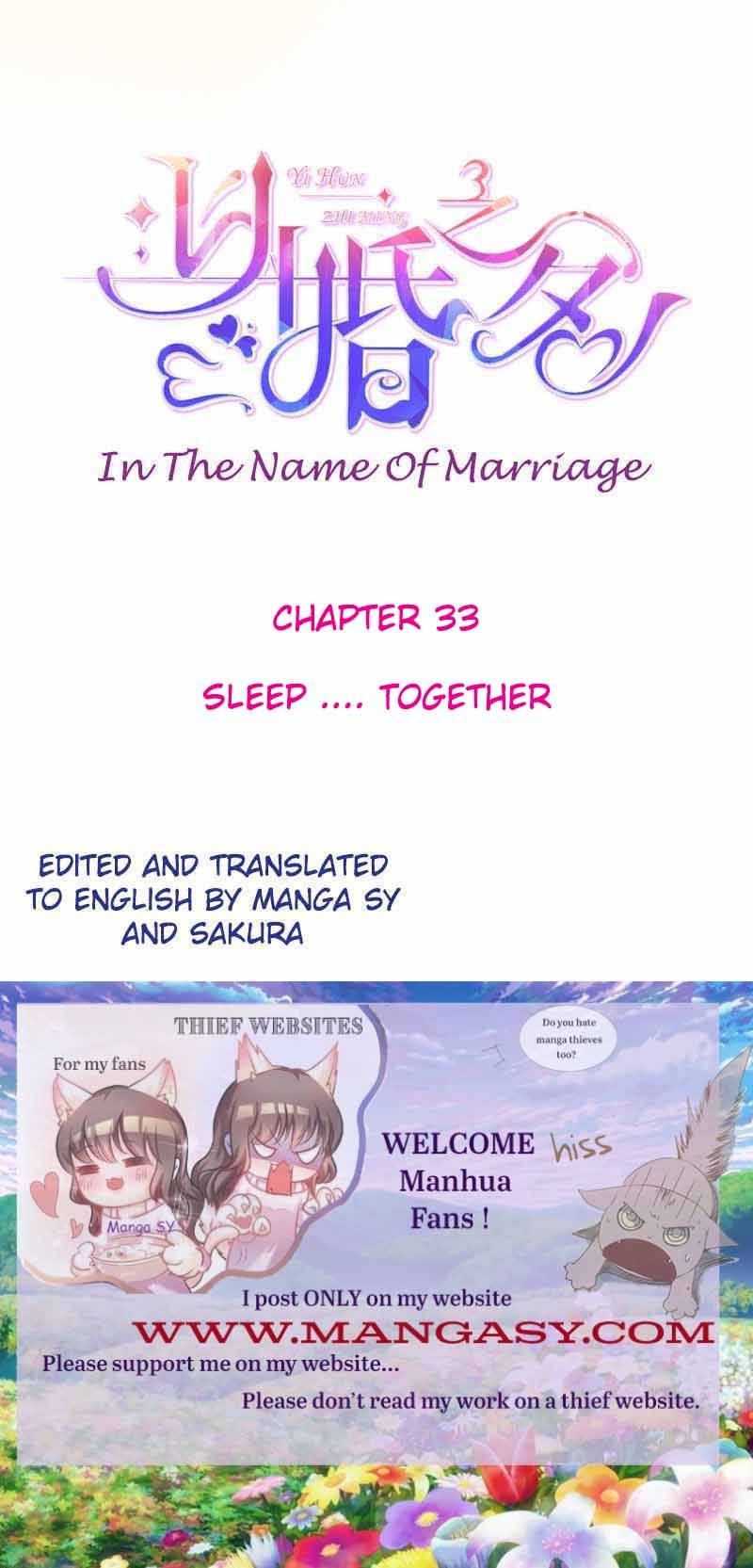 In The Name Of Marriage Chapter 33 - Picture 1
