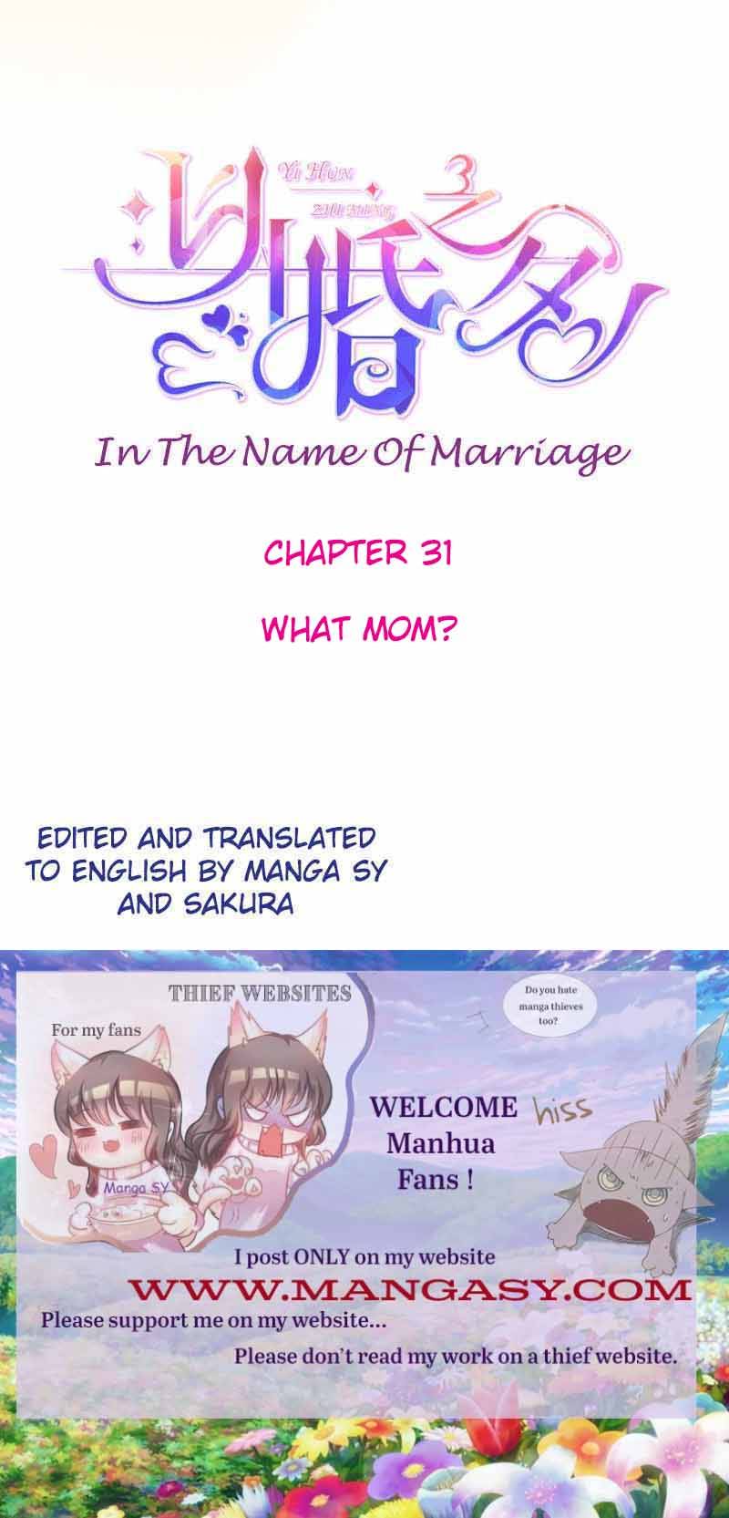In The Name Of Marriage Chapter 31 - Picture 1