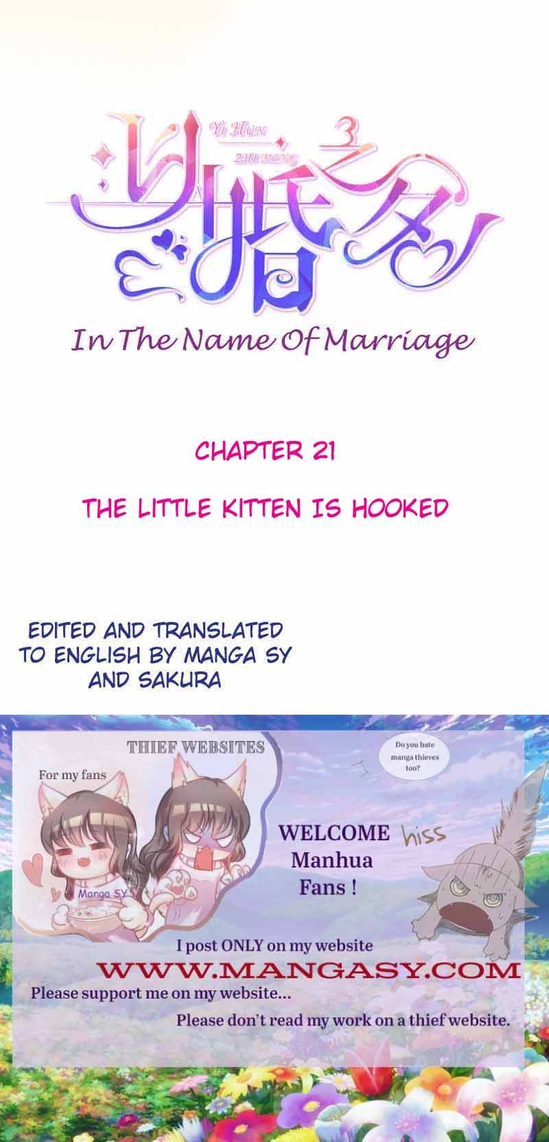 In The Name Of Marriage Chapter 21 - Picture 1