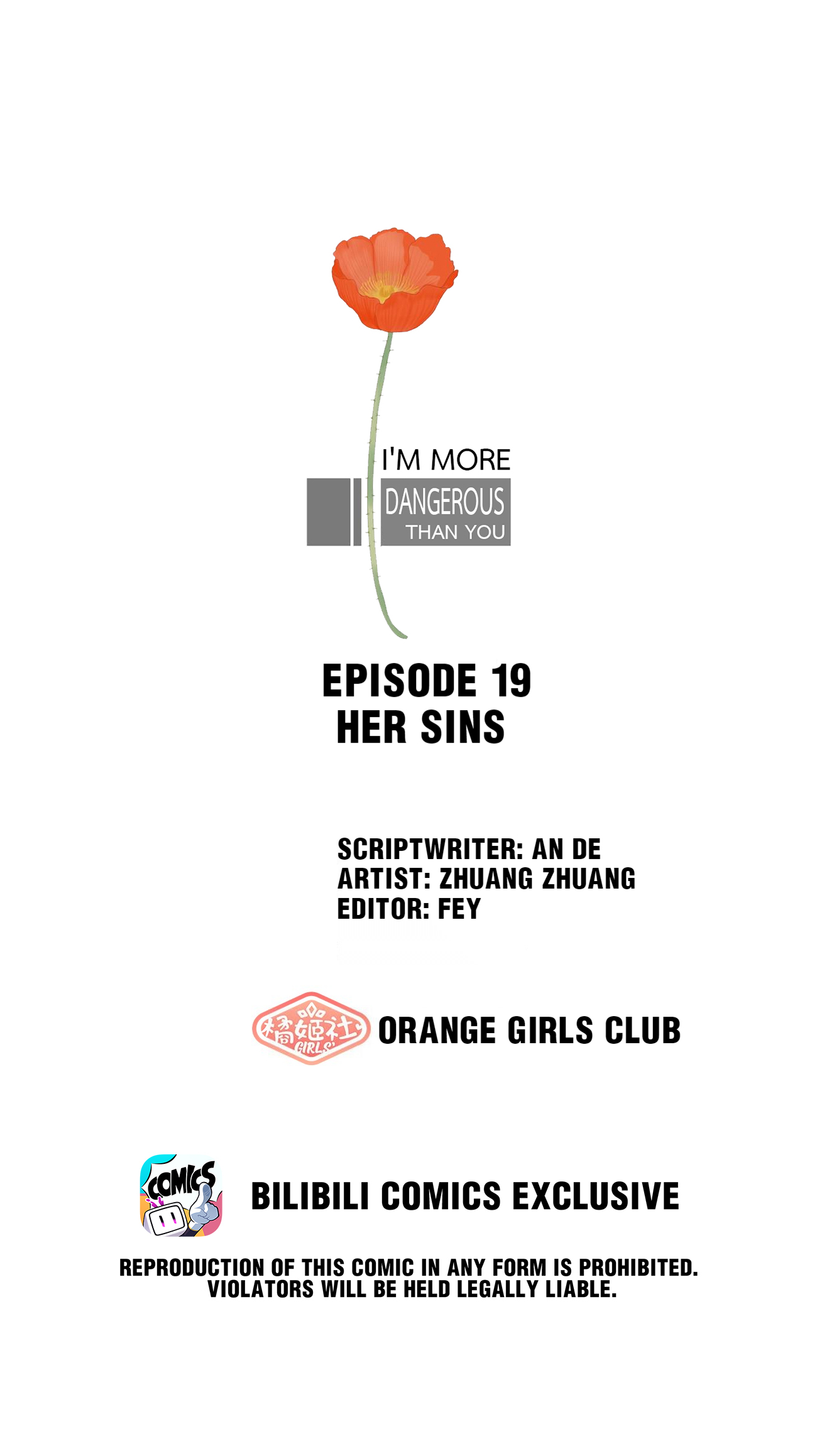 I'm More Dangerous Than You Chapter 19.1: Her Sins - Picture 1