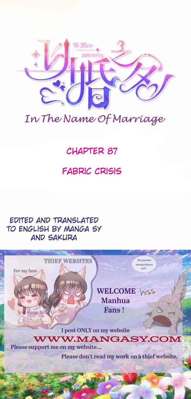 In The Name Of Marriage Chapter 87 - Picture 1