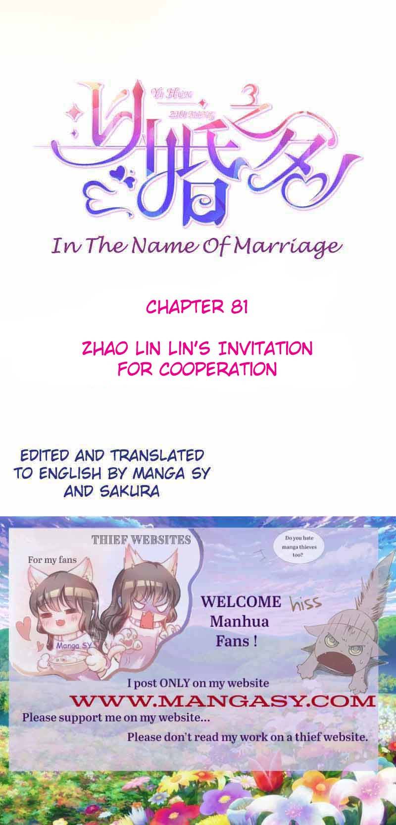 In The Name Of Marriage Chapter 81 - Picture 1