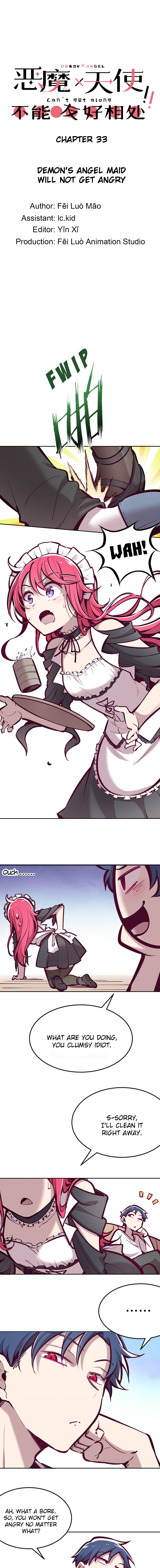 Demon X Angel, Can't Get Along! Chapter 33: Demon's Angel Maid Will Not Get Angry - Picture 1