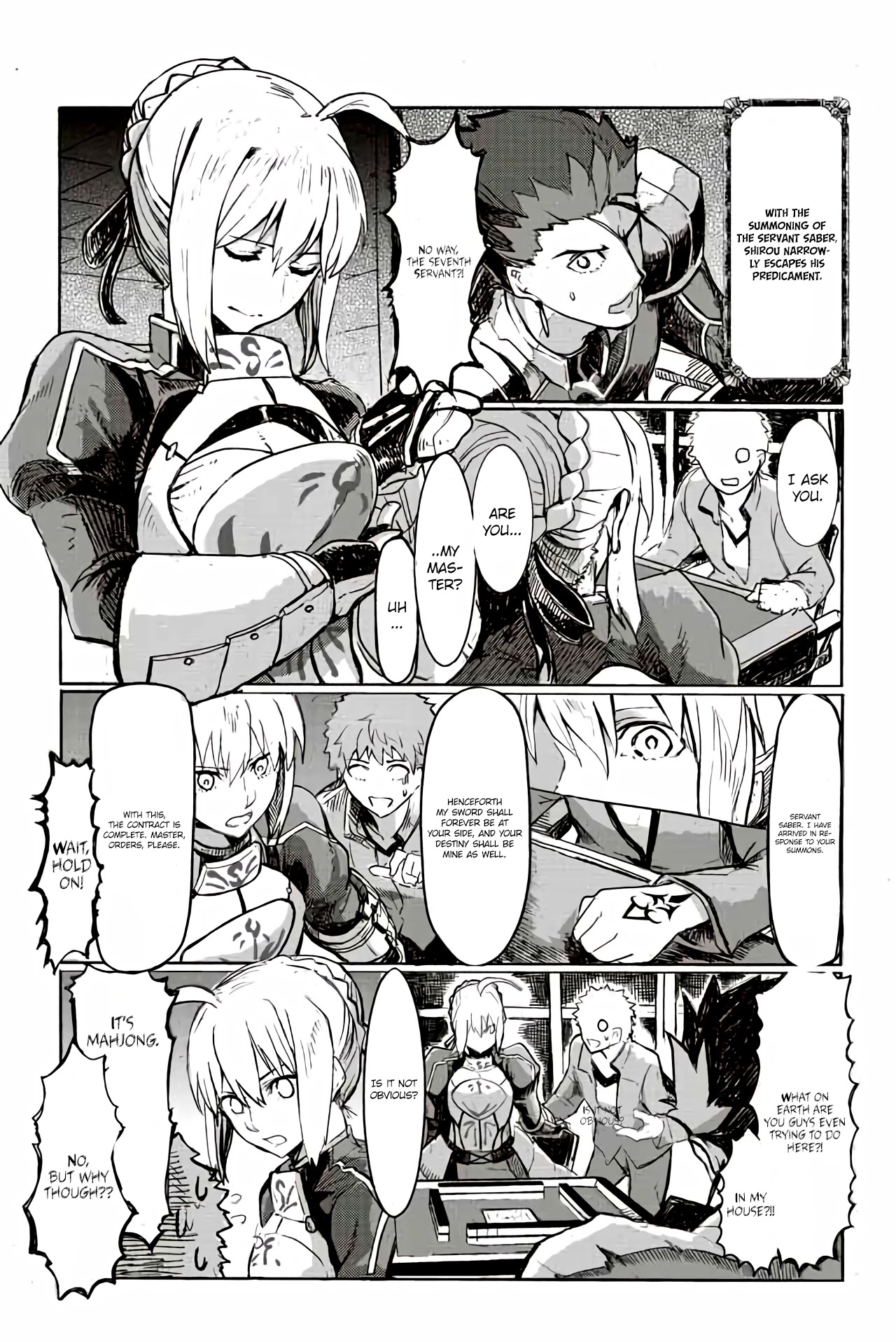 Fate/mahjong Night - Seihai Sensou Chapter 17: Turn 17 - Picture 1